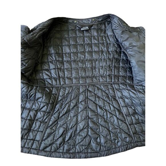 THE NORTH FACE JACKET BLACK QUILT SNAP ON Small Petite - Picture 11 of 12